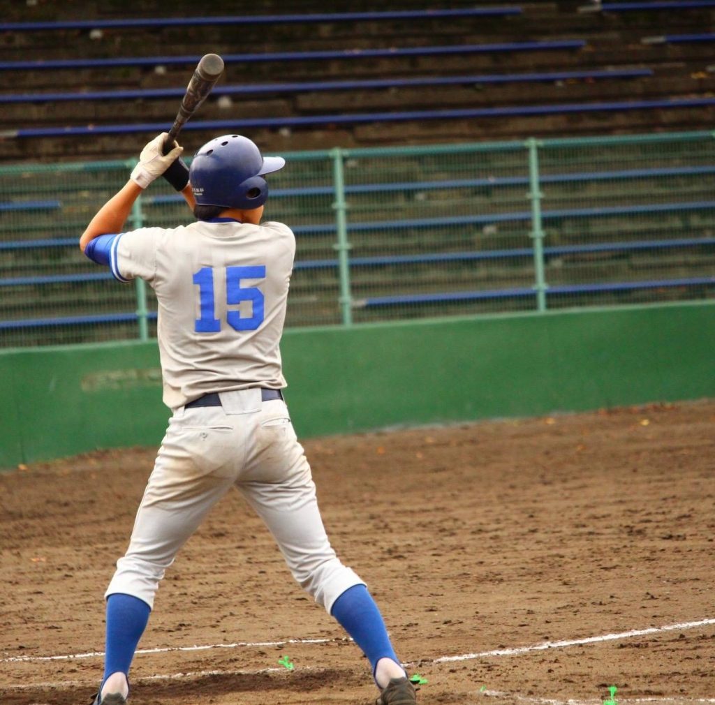 大川選手の安打から先制点が生まれる（写真は軟式野球部提供）