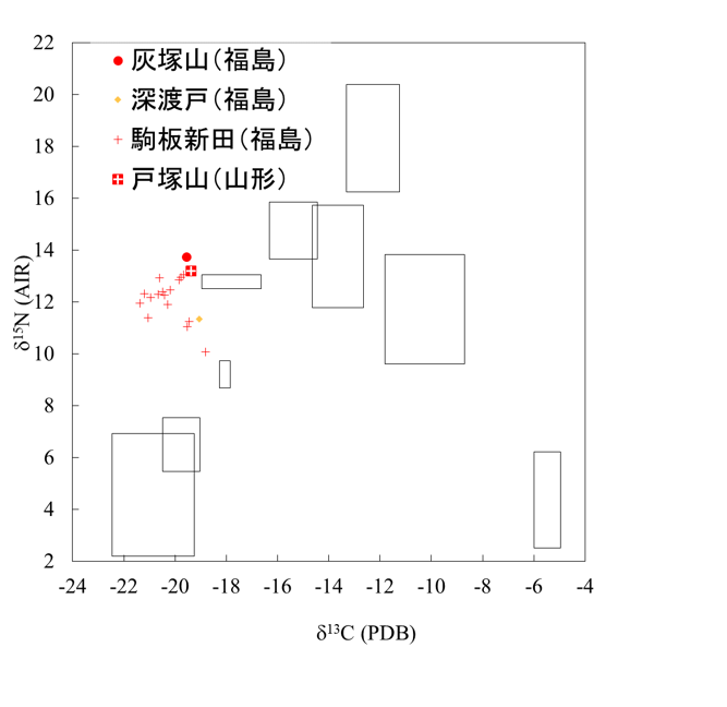 炭素窒素同位体比、古墳