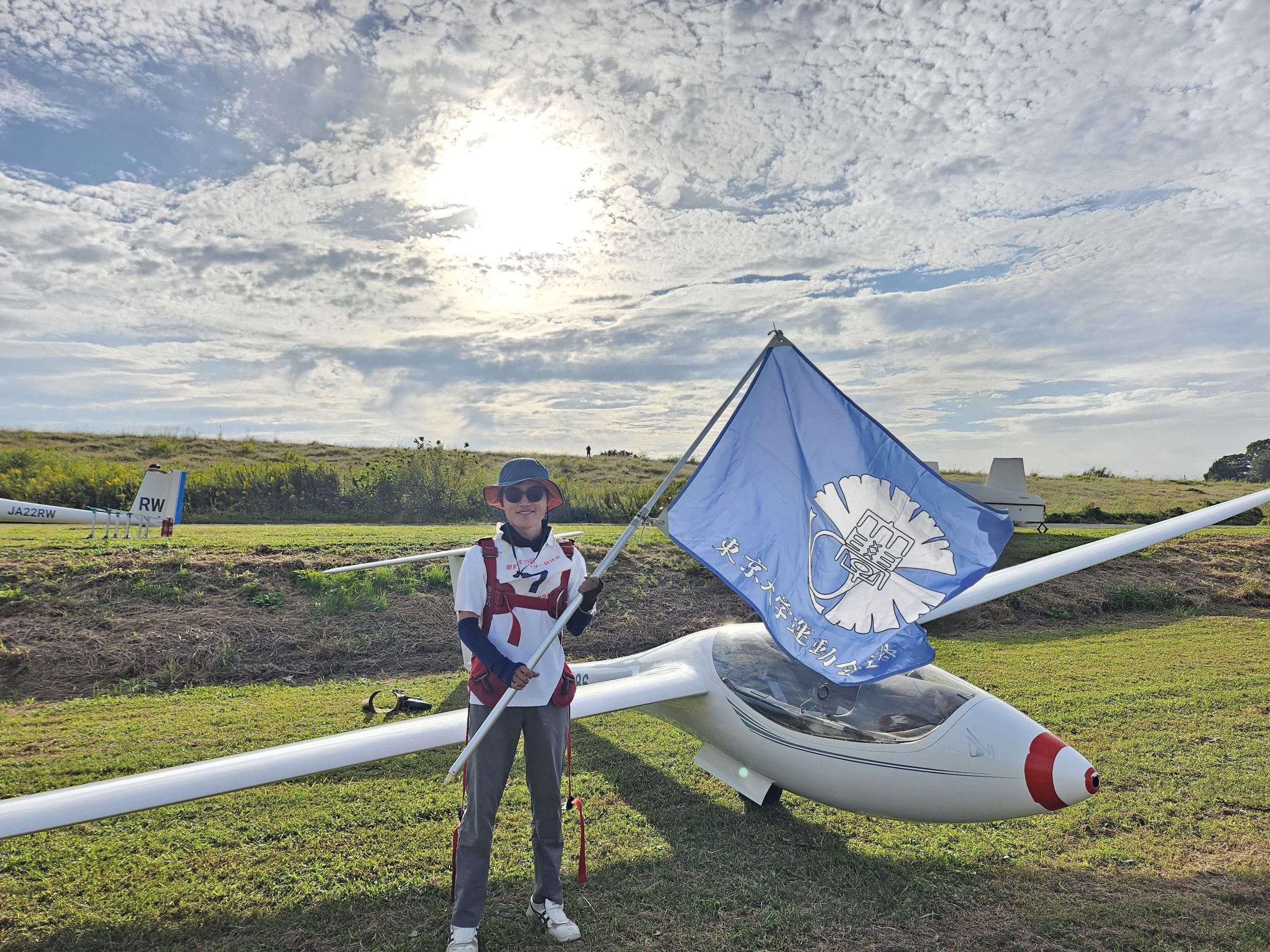 堤選手が優勝を果たした関東大会で（写真は東大航空部、 石橋明香里さん（理II・2年）提供）