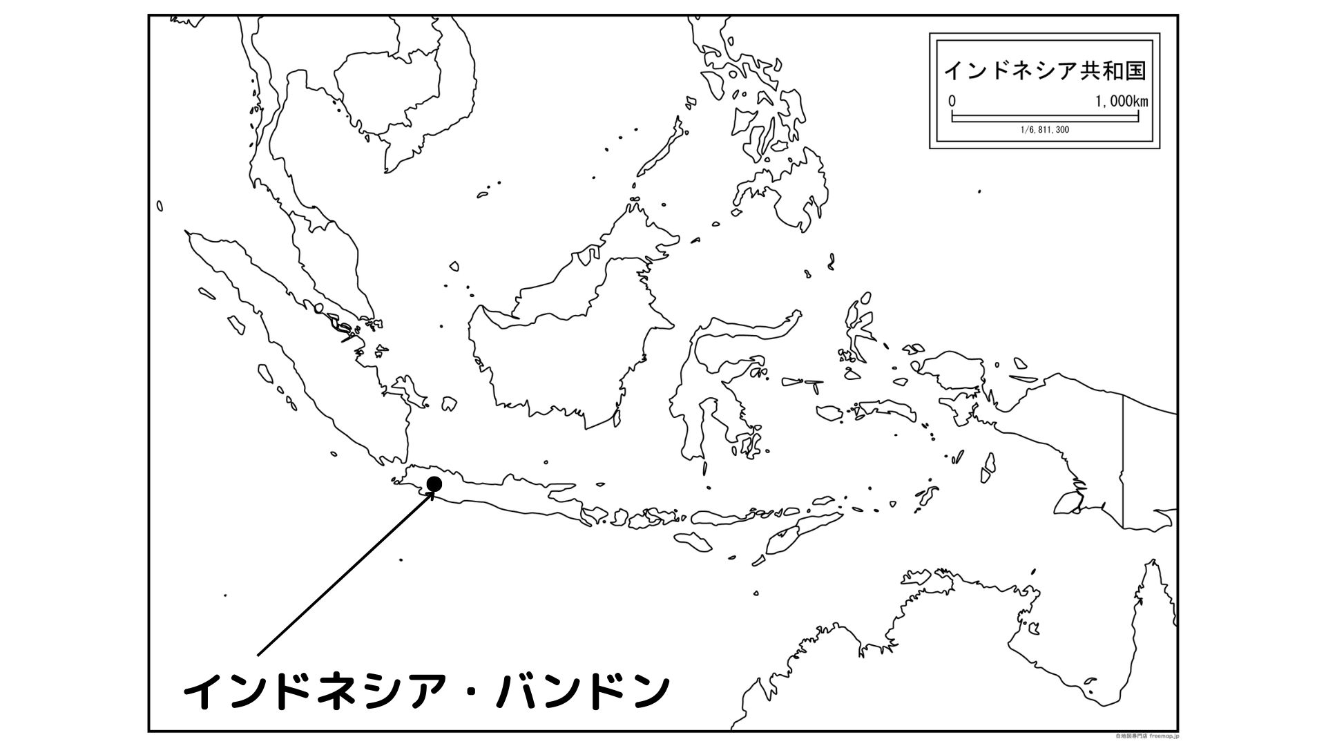 インドネシア・バンドン（地図）