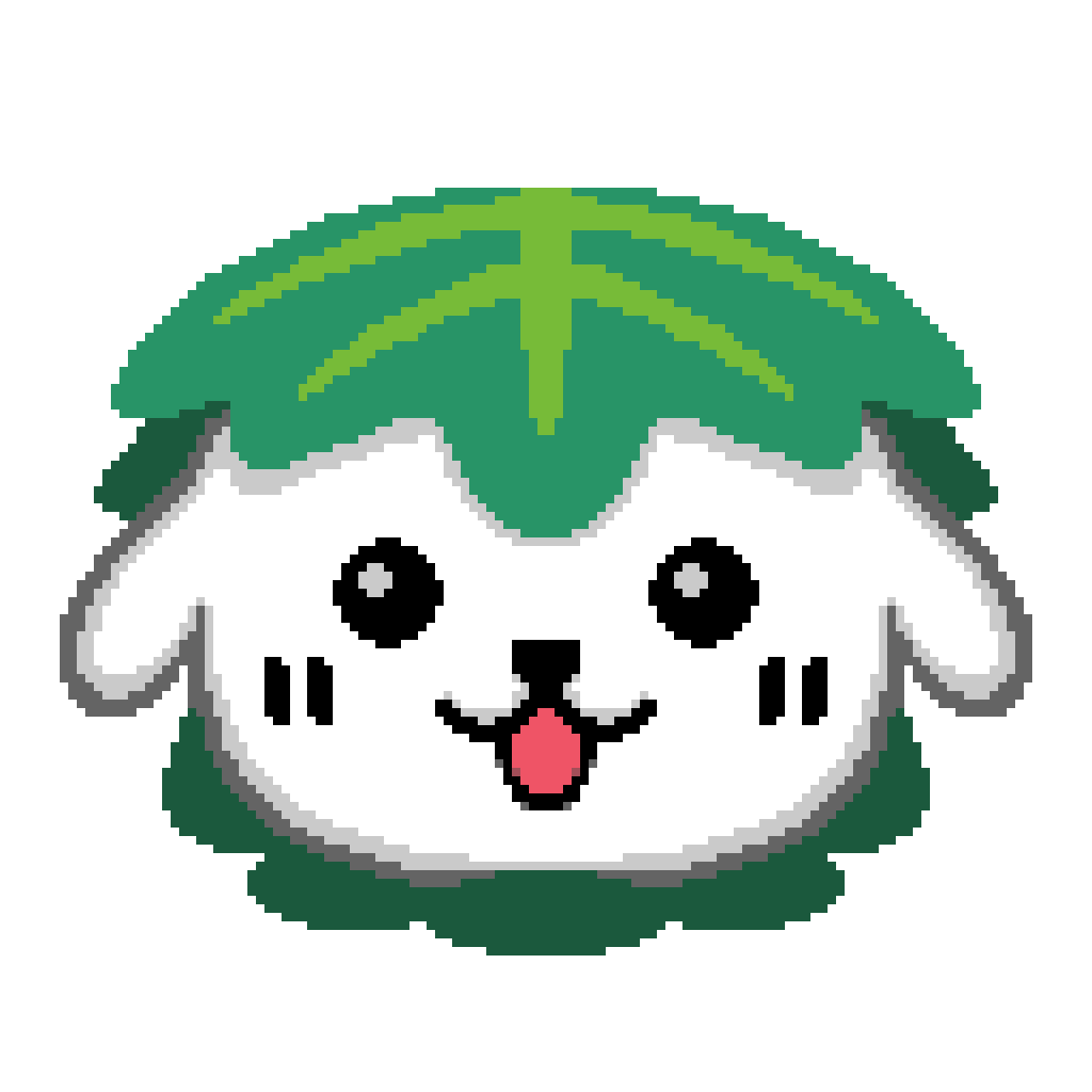 ドット絵となった物性犬