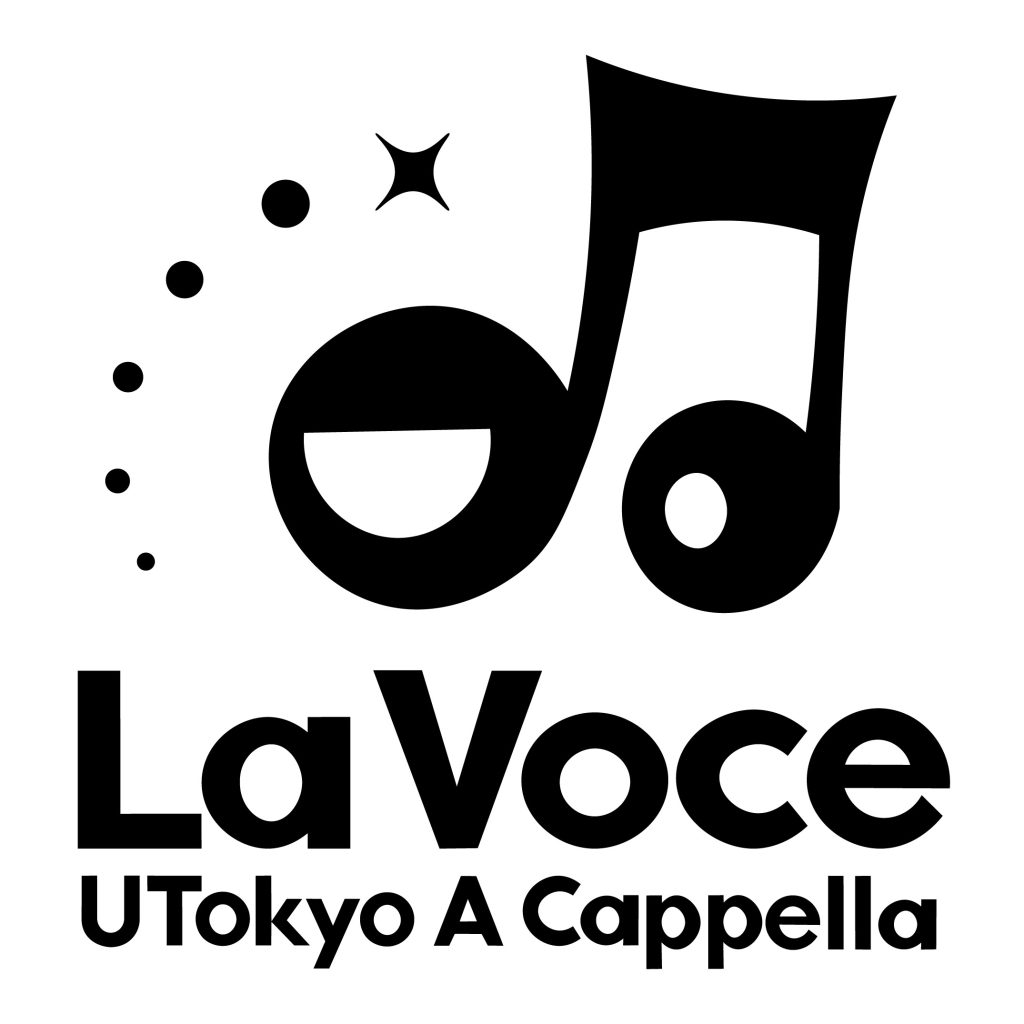 Lavoceのロゴ。音符に口がついている